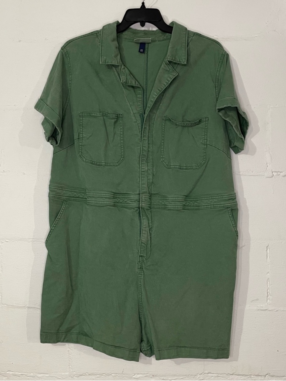 Universal Thread Sage Green Short-Sleeve Romper